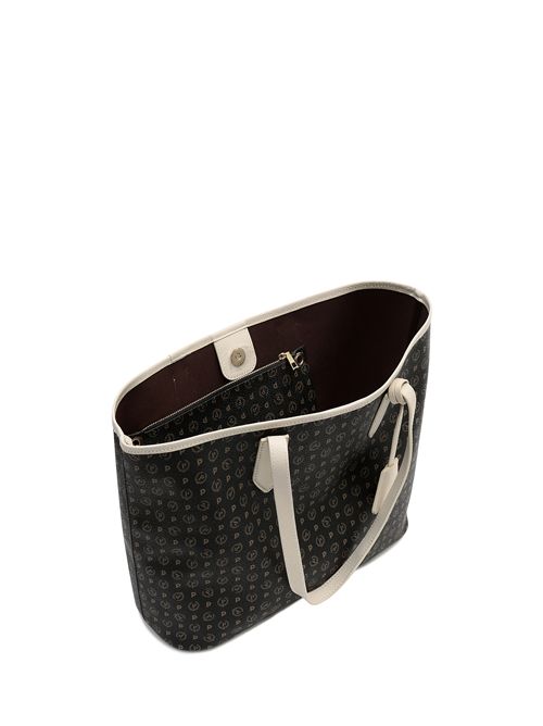 Borsa Shopping Heritage Logo Classic Nero/avorio POLLINI | TE8427PP06Q11/00C